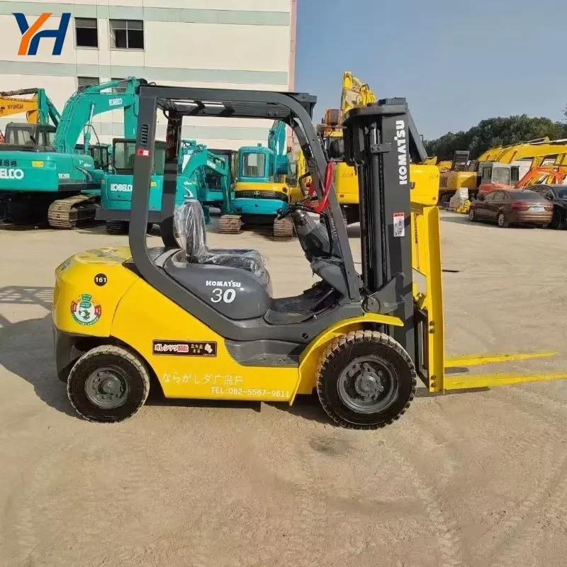 3 Ton Used Komatsu 30 Good Performance Forklift Construction Machines