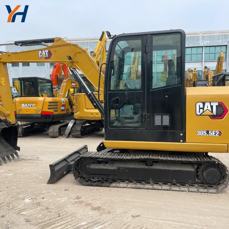Compact Low Price Second-hand Cat 305.5 Mini Hydraulic Excavator Agricultural Equipment