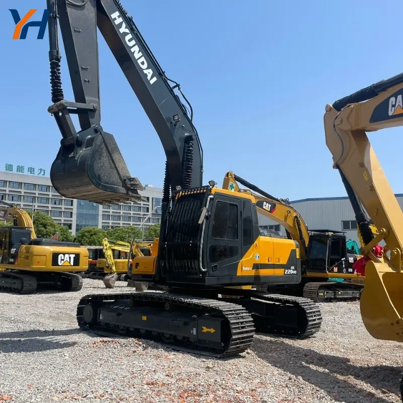 Cost-effective Used Hyundai 220 Hydraulic Excavator Good Working Condition Supplier