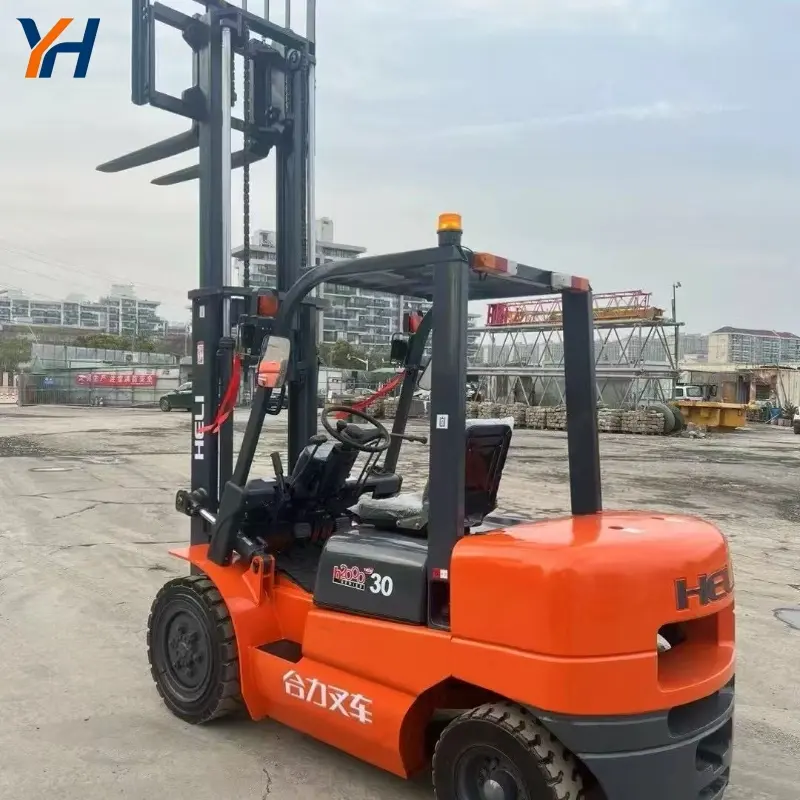 Good Condition Used Heli FD30 Forklift Construction Machines For Sale