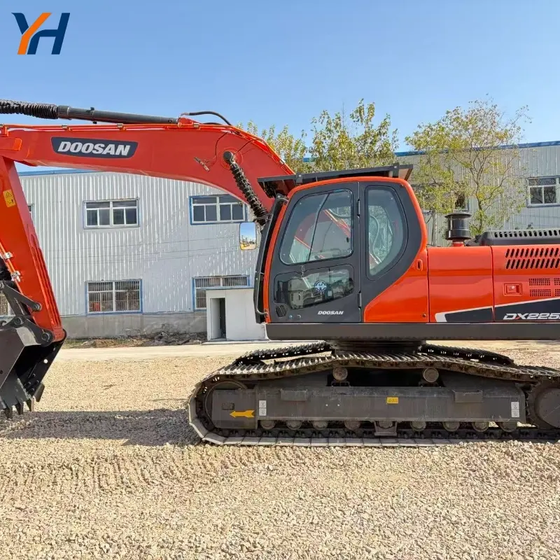 High Efficiency Powerful Second-hand Doosan 225 Hydraulic Excavator Global Supply