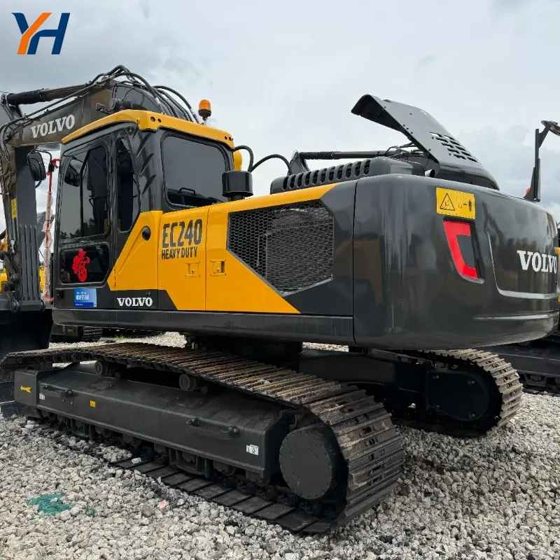 Original Good Condition Second-hand Volvo 240 Heavy Hydraulic Excavator for Sale