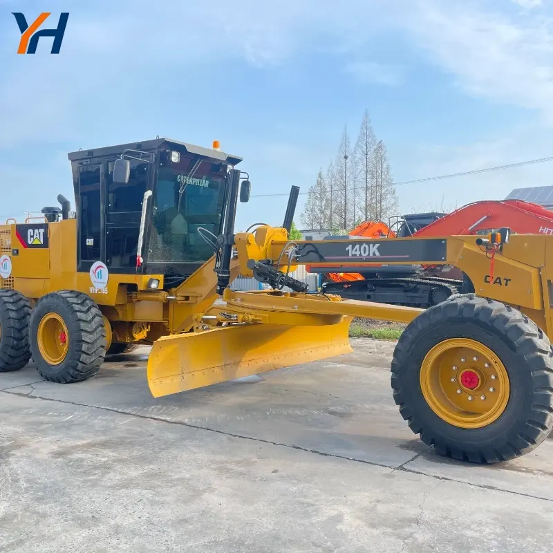 Original Used CAT 140K Powerful Motor Grader Construction Equipment