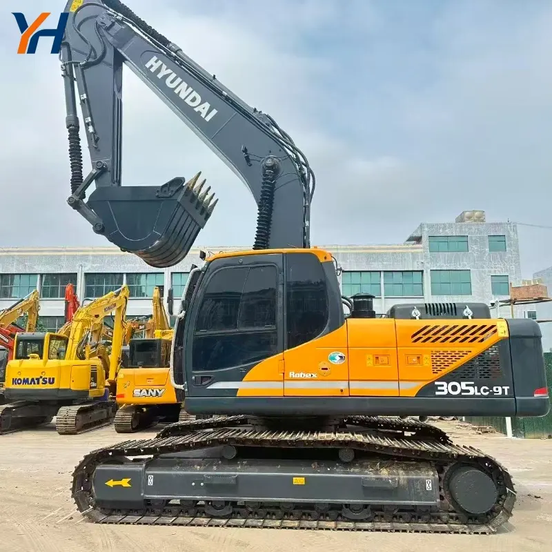 Original Used Hyundai 305 Large Digger Well-maintained Machine Low Working Hours