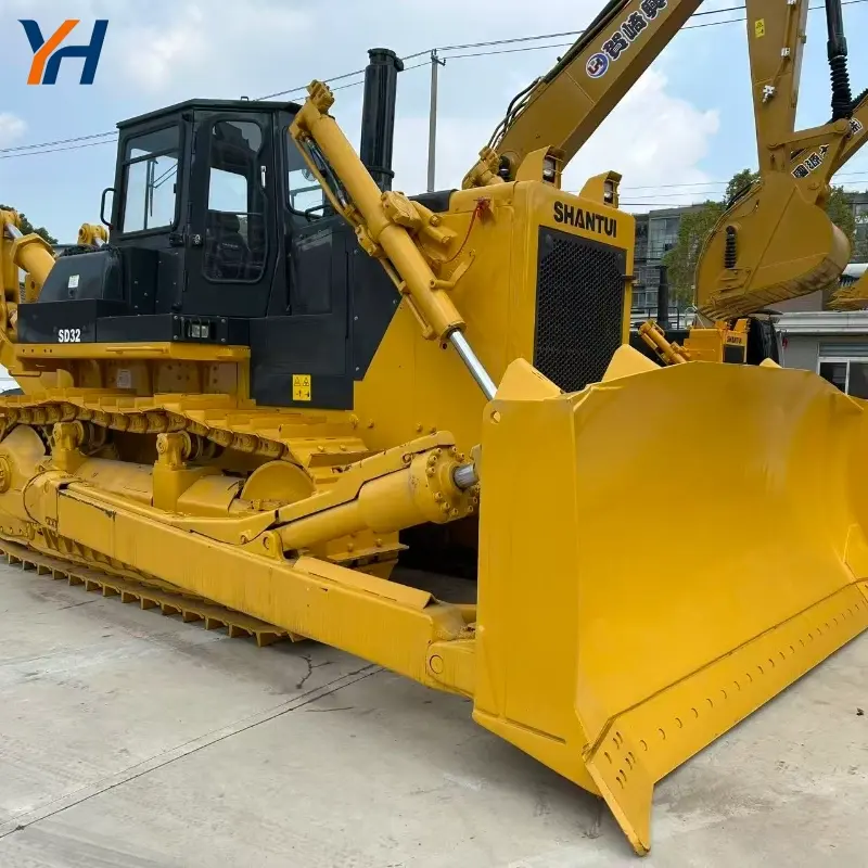 Powerful 32 Ton Used Shantui SD32 Heavy Bulldozer Construction Equipment