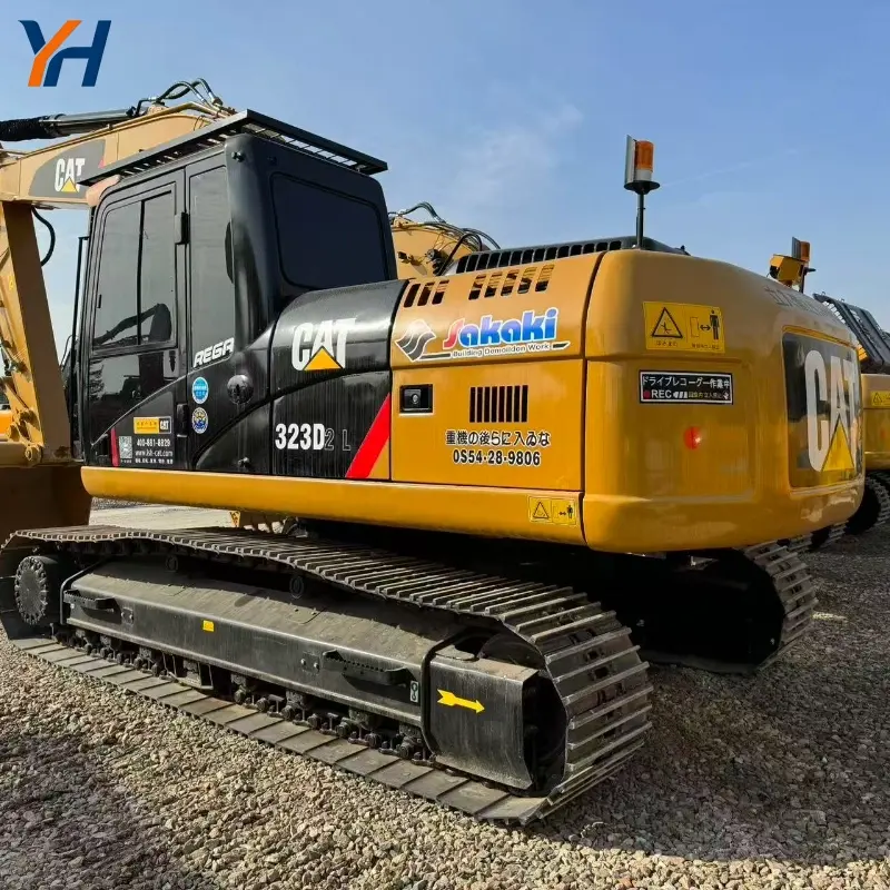 Powerful Used CAT 323 Hydraulic Crawler Digger Well-maintained For Engineering Projects