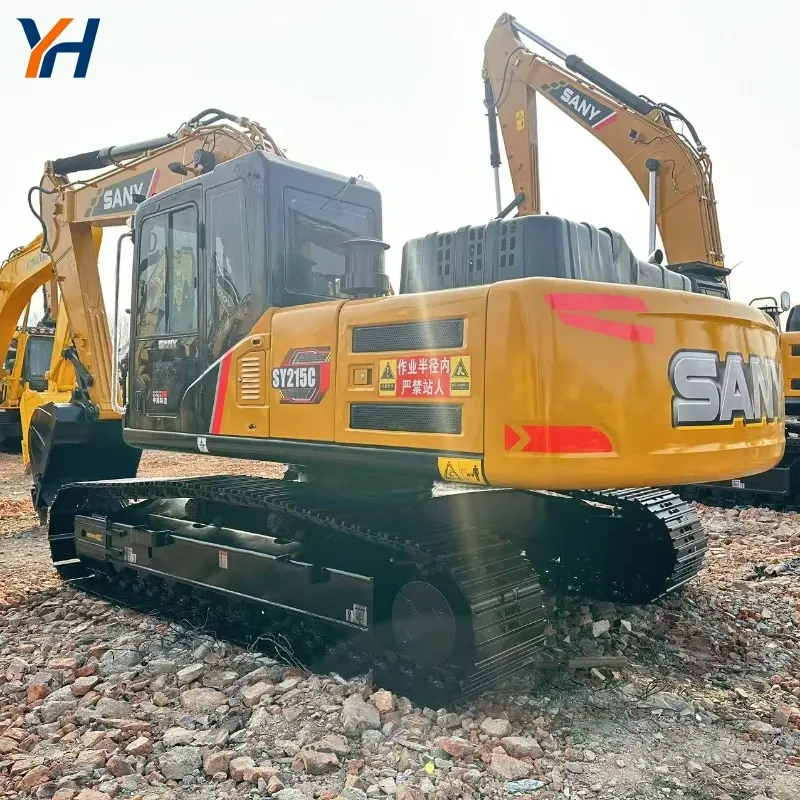 Used SANY 215 Hydraulic Crawler Excavator Good Condition Low Price For Sale