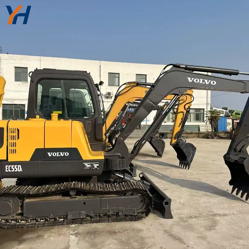 Used Volvo Mini 55D Hydraulic Crawler Excavator Comfortable Cab Reliable Performance Sale